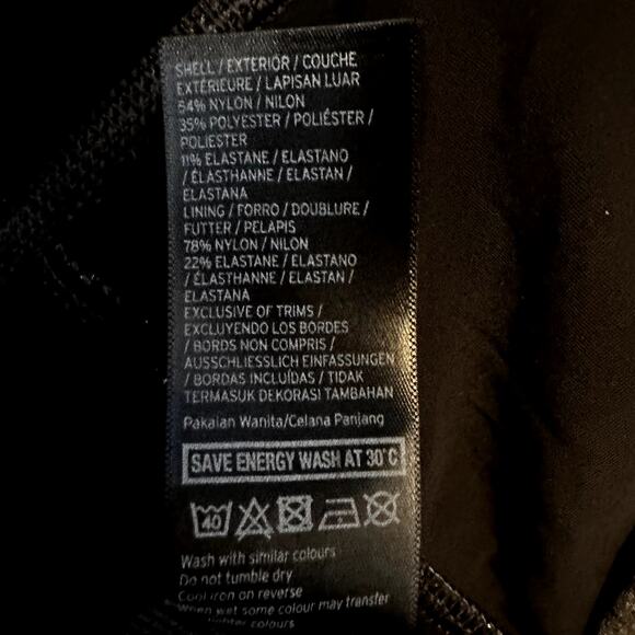 Ivy Park Beyonce "V" Leggings Mid Rise Ankle Length Stitching Detail Gray L 32" - Picture 5 of 6